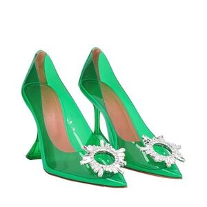 Amina Muaddi Begum Glass 95mm pumps